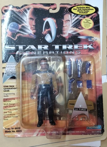 Geordi laforge action fig - geordi, fig-